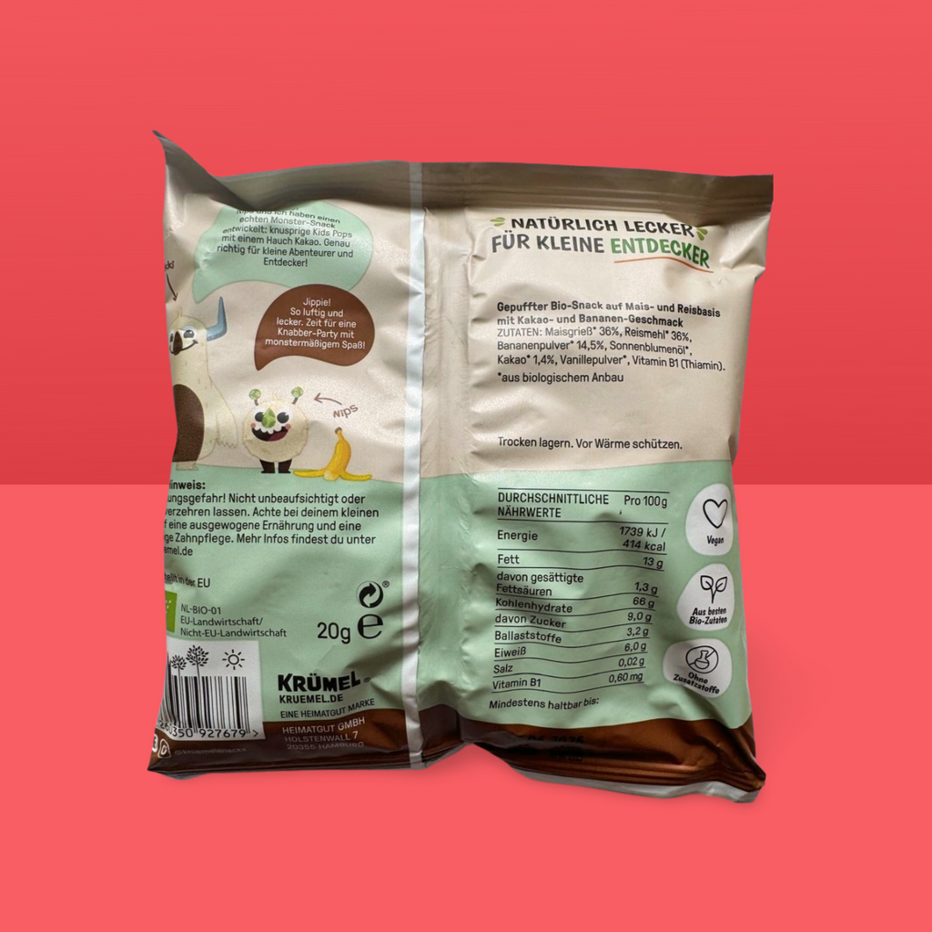 Krümel Kids Pops Kakao Banan, från 12 månader