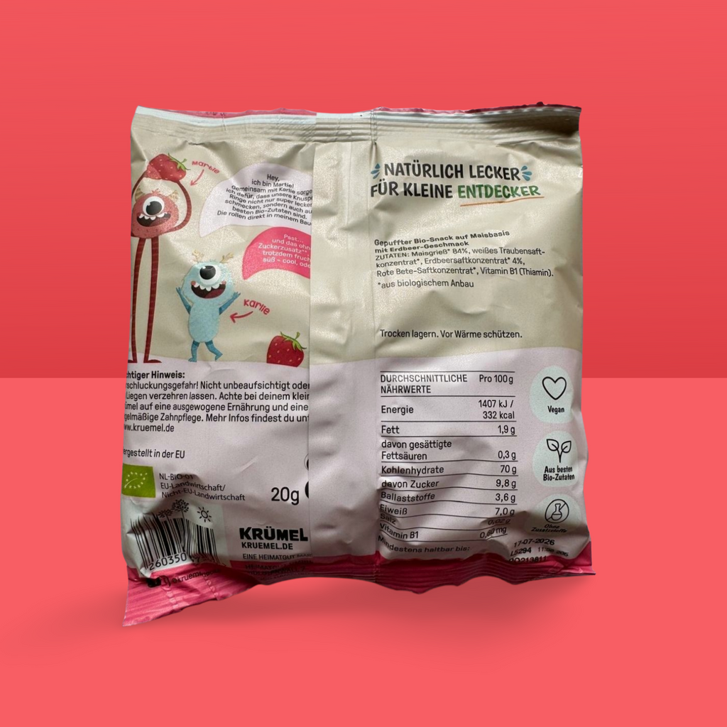 Krümel Smulringar jordgubb, från 12 månader