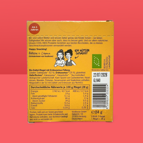 foodloos Chokladkaka med nötkräm och jordnötssmör, från 3 år