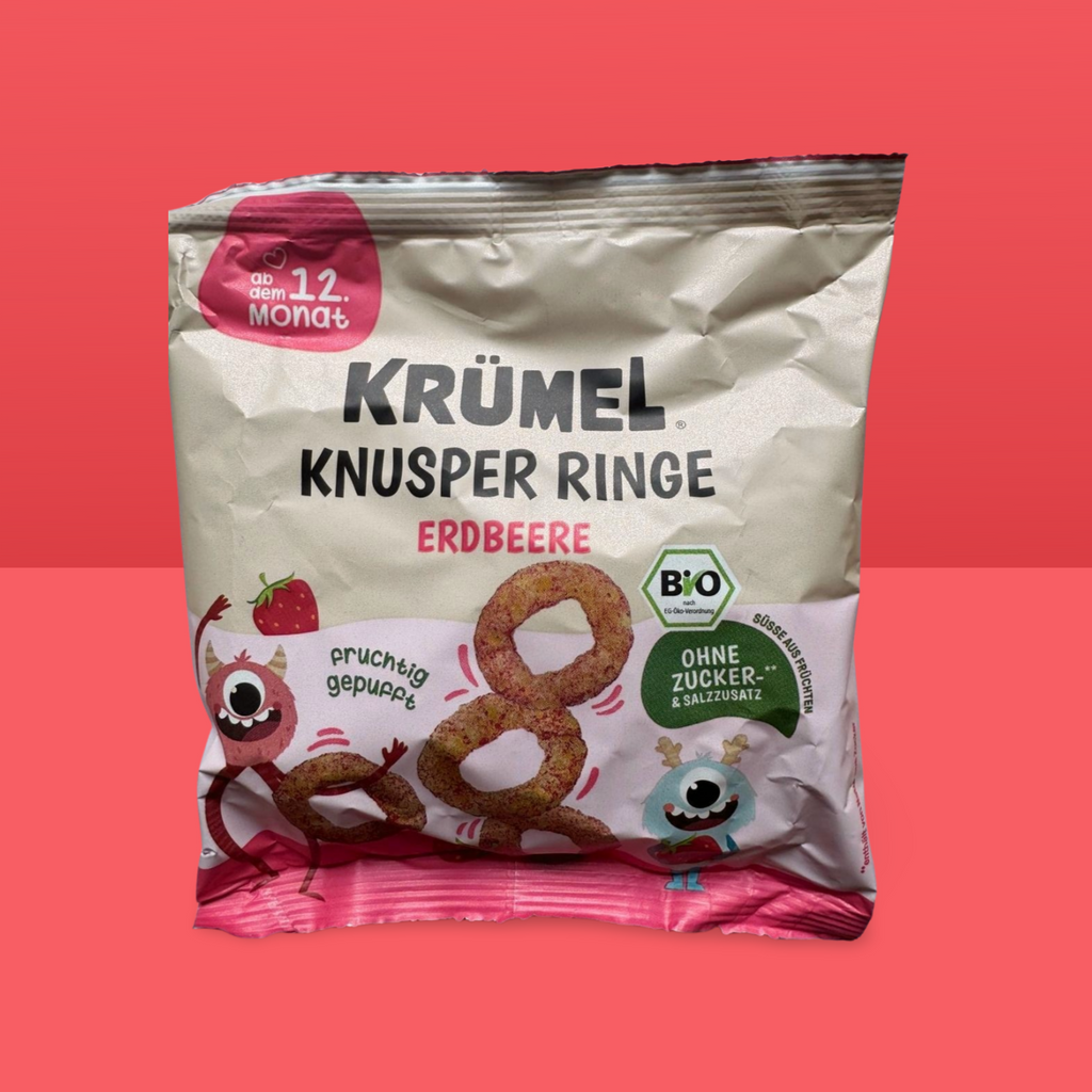 Krümel Smulringar jordgubb, från 12 månader